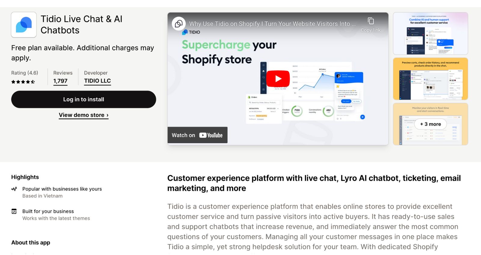 Tidio Live Chat and AI Chatbots Best Shopify Apps